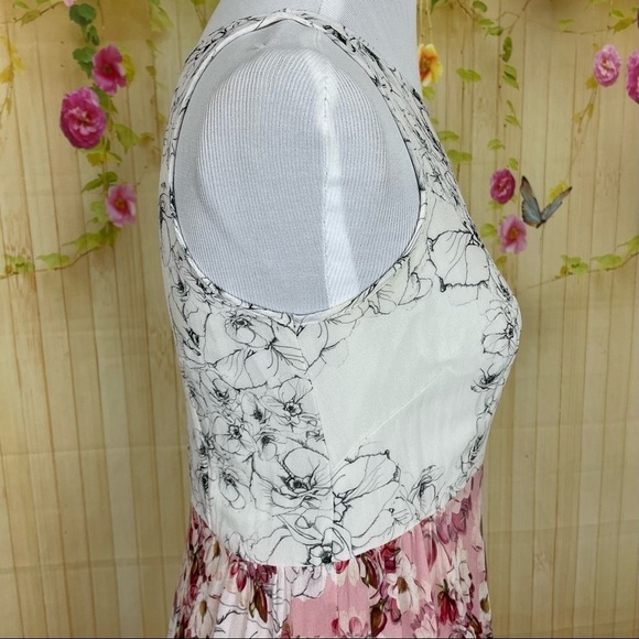 VARUN BAHL Pink Floral Dress Size 4 - Picture 8 of 9